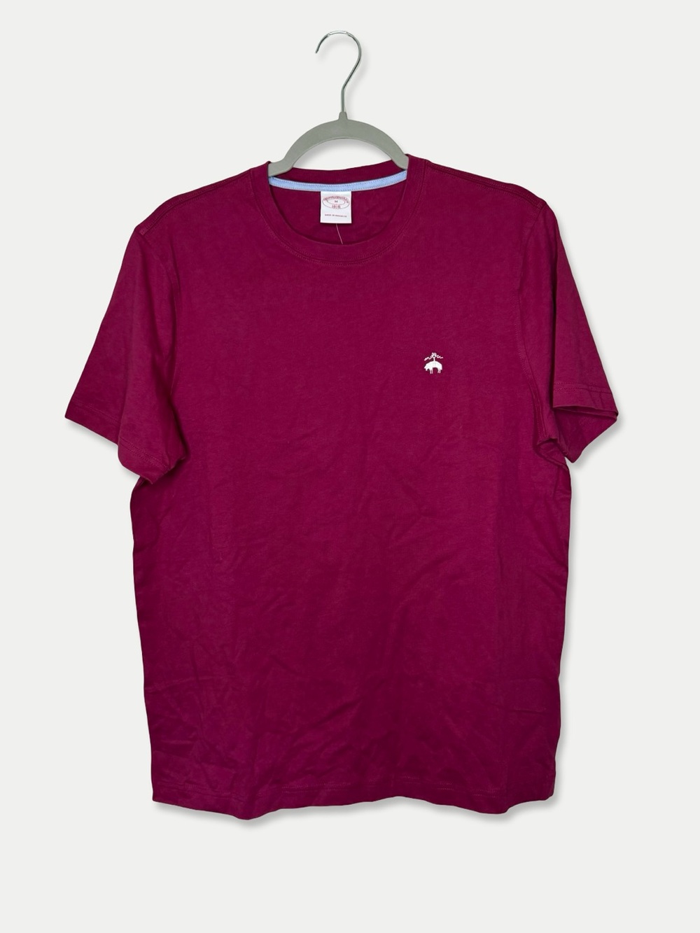 NWT Brooks Brothers 1818 Magenta Cotton Logo T-Shirt M